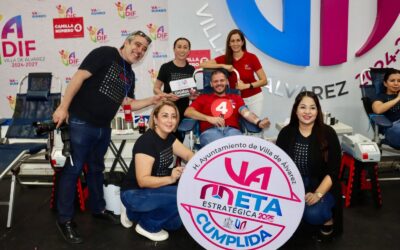 CUMPLE VILLA DE ÁLVAREZ META DE JORNADA DE DONACIÓN ALTRUISTA DE SANGRE