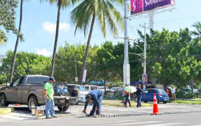 ATIENDE GOBIERNO MUNICIPAL PUNTO DE RIESGO PARA AUTOMOVILISTAS EN COLIMA