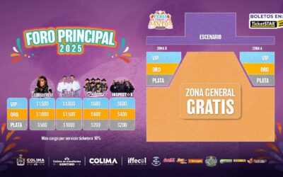 CONCIERTOS GRATUITOS DEL FORO PRINCIPAL EN LA FERIA DE COLIMA TENDRÁN ZONAS PREFERENTES