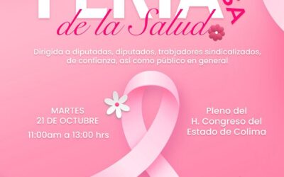 REALIZAN «FERIA ROSA DE LA SALUD» EN EL CONGRESO DEL ESTADO