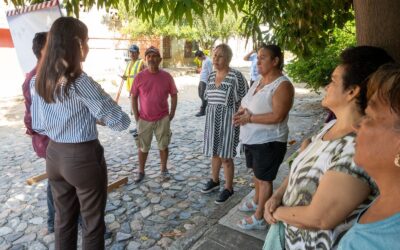 DA INICIO ROSI BAYARDO A NUEVA CALLE CON CONCRETO HIDRÁULICO EN LA COLONIA 16 DE SEPTIEMBRE
