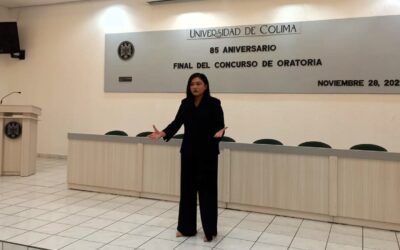 GANA BACHILLERE TANIA VILLA CONCURSO DE ORATORIA: “85 ANIVERSARIO DE LA UNIVERSIDAD DE COLIMA”