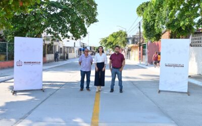 ROSI BAYARDO INAUGURA CALLE DE CONCRETO HIDRÁULICO EN SANTIAGO
