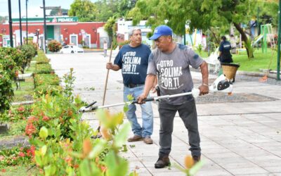 POR INSTRUCCIONES DEL ALCALDE RIULT RIVERA, SE REDOBLAS LAS ACCIONES DE EMBELLECIMIENTO DE PARQUES, JARDINES Y ÁREAS VERDE DEL MUNICIPIO