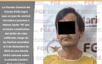 VINCULADO A PROCESO POR ROBO CALIFICADO COMETIDO EN UNA TIENDA DE CONVENIENCIA