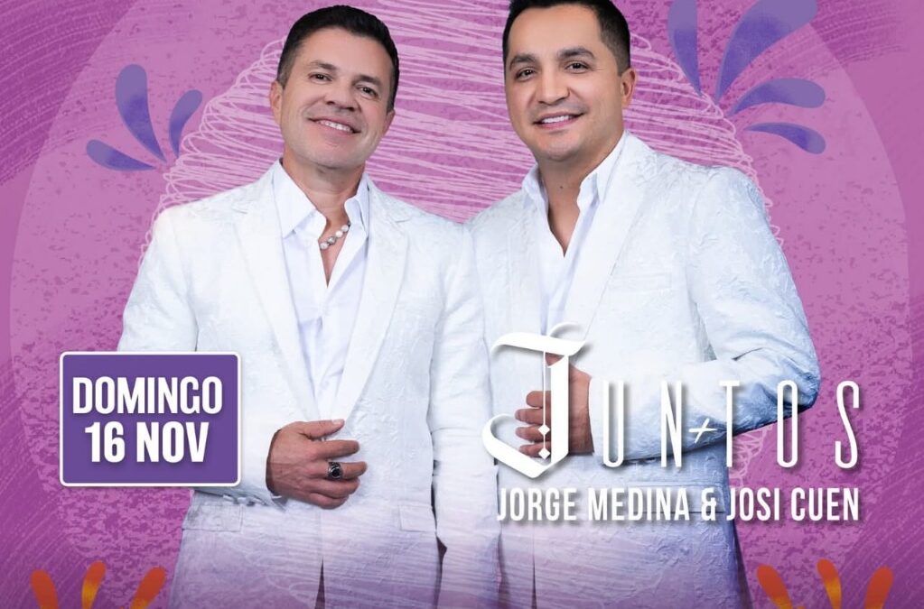 ESTE DOMINGO, JUNTOS: JORGE MEDINA Y JOSI CUEN EN EL 5° CONCIERTO GRATUITO QUE OFRECE GOBIERNO DEL ESTADO EN LA FERIA DE COLIMA