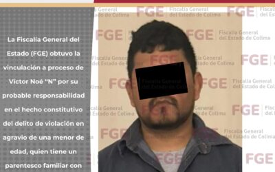 VINCULADO A PROCESO POR VIOLACIÓN EN AGRAVIO DE SU SOBRINA MENOR DE EDAD