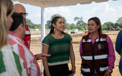 GOBERNADORA DE COLIMA VISITA PREDIO DE ‘LA VILLA’ DONDE SE CONSTRUYEN 237 VIVIENDAS PARA EL BIENESTAR