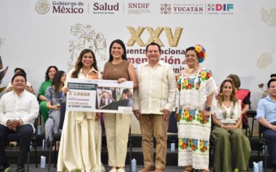 RECONOCEN AL DIF ESTATAL COLIMA EN EL ENCUENTRO NACIONAL DE ALIMENTACIÓN, EN YUCATÁN