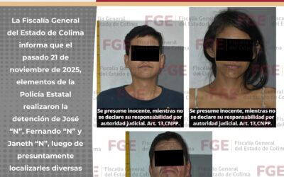TRES PERSONAS VAN A PRISIÓN PREVENTIVA POR DELITOS DE CONTRA LA SALUD