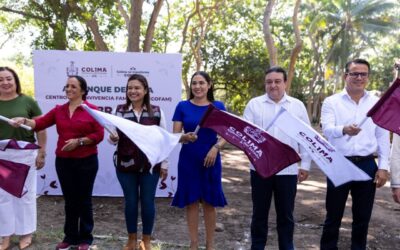 ARRANCA CONSTRUCCIÓN DEL CENTRO DE CONVIVENCIA FAMILIAR, GOBERNADORA DA EL BANDERAZO