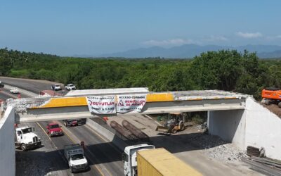 ALERTA SEIDUM POR CORTES PARCIALES A LA CIRCULACIÓN EN AUTOPISTA COLIMA-MANZANILLO, POR RETIRO DE TRABES EN PUENTE CUYUTLÁN