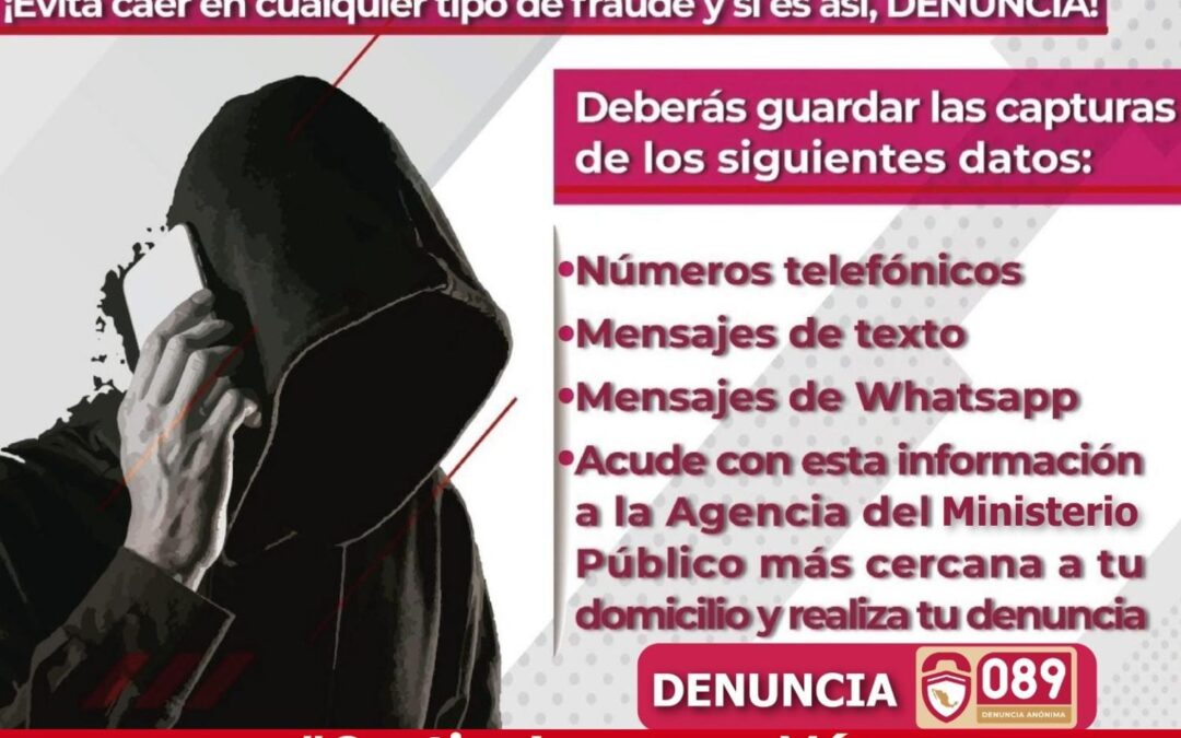 EMITE FGE RECOMENDACIONES PARA EVITAR SER VÍCTIMA DE EXTORSIÓN TELEFÓNICA