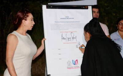 ENTREGA TEY ALUMBRADO PÚBLICO EN EL JARDÍN DE LAS LAGUNAS II