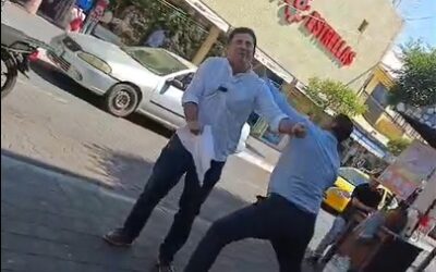 FUNCIONARIO DEL AYUNTAMIENTO DE COLIMA AGREDE A DIPUTADO FEDERAL LEONCIO MORÁN