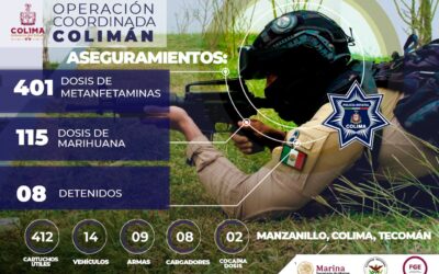 DETIENEN A 8 PERSONAS Y ASEGURAN MÁS DE 500 DOSIS DE ESTUPEFACIENTES