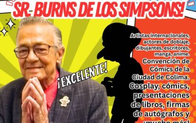 GABRIEL CHÁVEZ, LA VOZ OFICIAL DEL SR. BURNS, DE LOS SIMPSON, OBSEQUIARÁ 10 EJEMPLARES DE SU ODA A COLIMA