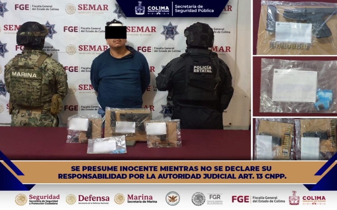 POLICÍA ESTATAL FRUSTRA ROBO DE VEHÍCULO Y DETIENE A INDIVIDUO QUE PORTABA ARMA DE FUEGO