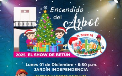 INVITAN AL FESTIVAL DE ENCENDIDO DEL ÁRBOL NAVIDEÑO EN JARDÍN PRINCIPAL DE LA VILLA