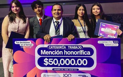 BACHILLERES DE LA UDEC LOGRAN MENCIÓN HONORÍFICA EN EL “PREMIO CONTACTO BANXICO 2025”