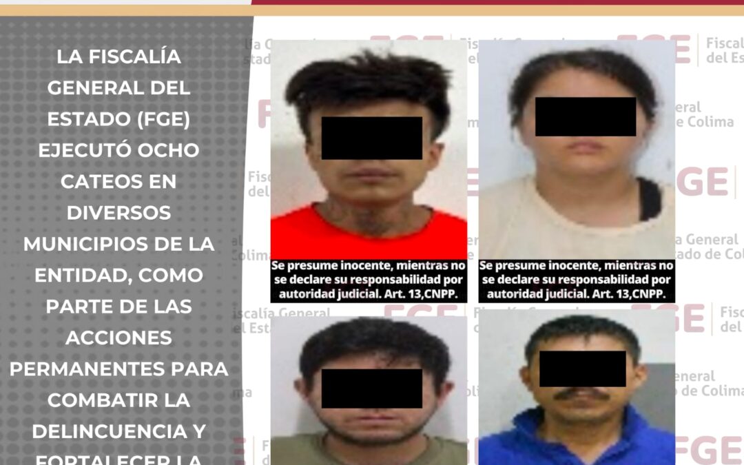 EN CATEOS, DECOMISAN MÁS DE 500 ENVOLTORIOS CON ICE, ARMAS, MOTOCICLETAS Y DETIENEN A CUATRO PERSONAS