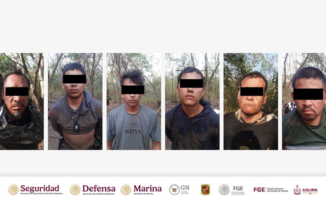 OPERATIVO EN ZONA LIMÍTROFE COLIMA-MICHOACÁN LOGRA DESMANTELAR CAMPAMENTO CRIMINAL: HAY 6 DETENIDOS