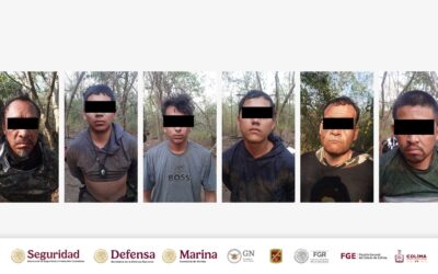 OPERATIVO EN ZONA LIMÍTROFE COLIMA-MICHOACÁN LOGRA DESMANTELAR CAMPAMENTO CRIMINAL: HAY 6 DETENIDOS
