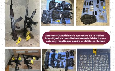 EFICIENCIA DE POLICÍA INVESTIGADORA PERMITIÓ MAS CATEOS CONTRA DELINCUENCIA