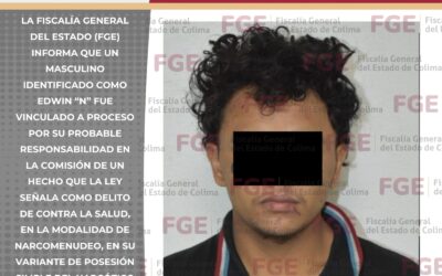 FISCALÍA LOGRA VINCULACIÓN A PROCESO POR DELITO CONTRA LA SALUD EN MODALIDAD DE NARCOMENUDEO