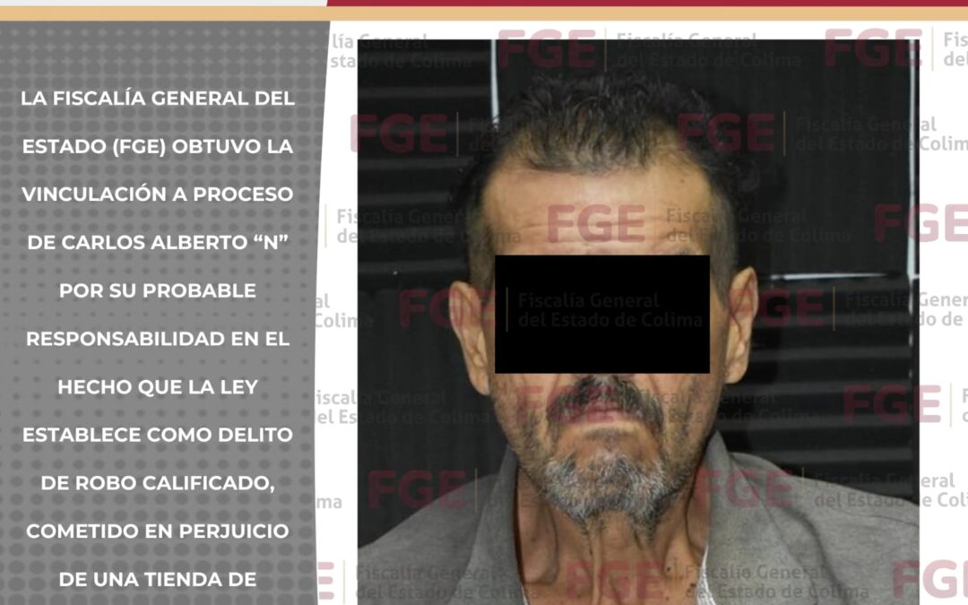 INICIAN PROCESO EN CONTRA DE SUJETO SEÑALADO EN EL ROBO A UN OXXO EN VILLA DE ÁLVAREZ