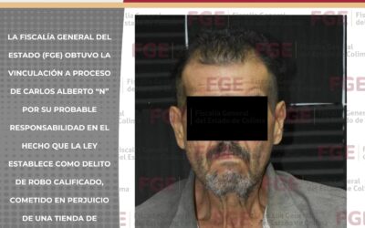 INICIAN PROCESO EN CONTRA DE SUJETO SEÑALADO EN EL ROBO A UN OXXO EN VILLA DE ÁLVAREZ