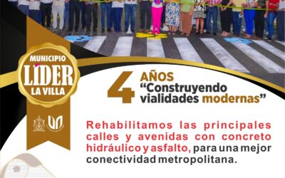 REHABILITAN EN VDEA MÁS DE 6 MIL 500 METROS LINEALES DE AVENIDAS Y CALLES EN EL ÚLTIMO AÑO