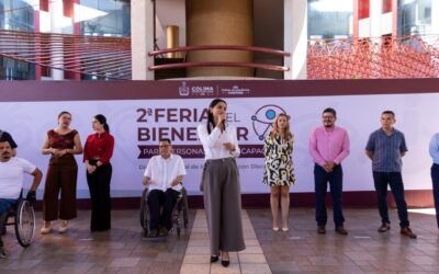 GOBIERNO DEL ESTADO DE COLIMA REALIZA FERIA DEL BIENESTAR PARA PERSONAS CON DISCAPACIDAD