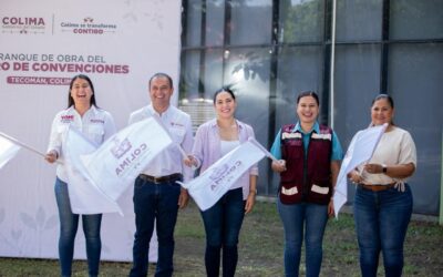 ARRANCA INDIRA INICIO DE OBRA DEL CENTRO DE CONVENCIONES DE TECOMÁN Y SUPERVISA PRESA DERIVADORA EN ARMERÍA