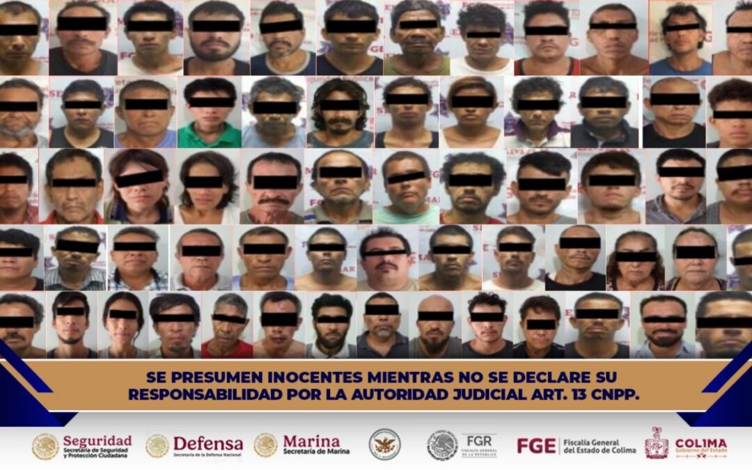 INFORMA SSP DETENCIÓN DE 65 PERSONAS EN EL ESTADO LA ÚLTIMA SEMANA