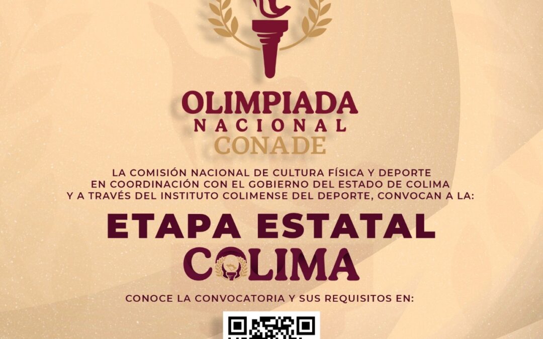 CONVOCA INCODE A LA ETAPA ESTATAL DE LA OLIMPIADA NACIONAL CONADE 2026