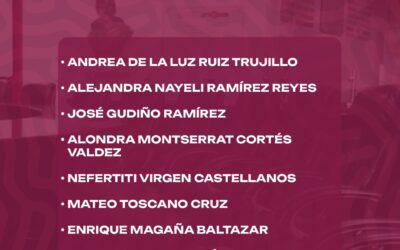 PRESENTAN A LAS Y LOS SELECCIONADOS PARA EL PARLAMENTO DE LAS JUVENTUDES 2025