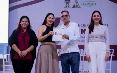 EN COORDINACIÓN, LOS TRES ÓRDENES DE GOBIERNO TRABAJAMOS PARA DEVOLVER LA ESPERANZA A LAS Y LOS ARMERITENSES: INDIRA