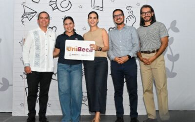ROSI BAYARDO ENTREGA UNIBECA A ESTUDIANTES DE LA UDEC, CAMPUS EL NARANJO