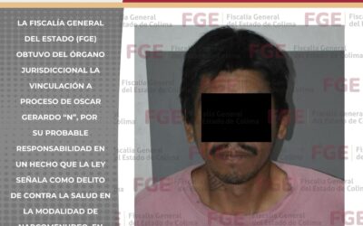 VINCULAN A HOMBRE A PROCESO POR NARCOMENUDEO