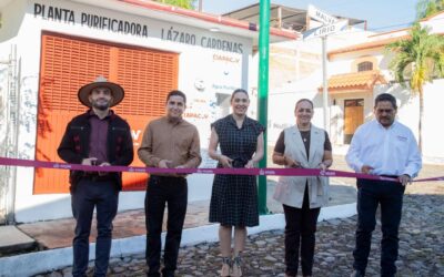 INDIRA VIZCAÍNO Y CIAPACOV ENTREGAN REHABILITACIÓN DE PLANTA PURIFICADORA EN LA CAPITAL COLIMENSE