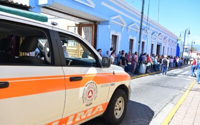 PARTICIPA AYUNTAMIENTO CAPITALINO EN MACROSIMULACRO ESTATAL