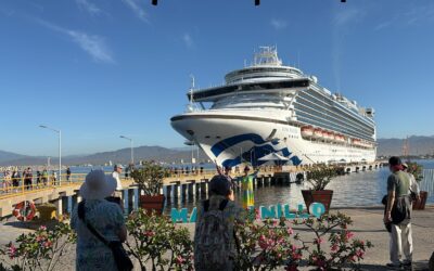ARRIBA A MANZANILLO EL RUBY PRINCESS, SEGUNDO CRUCERO DEL AÑO, CON MÁS DE 4 MIL PERESONAS A BORDO