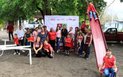 ENTREGA DIF ESTATAL PROYECTO DE MANTENIMIENTO DE CANCHA COMUNITARIA EN EL GALAJE