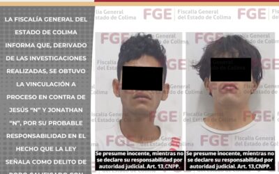 VINCULAN A PROCESO A DOS SUJETOS SEÑALADOS DE ROBO CON VIOLENCIA EN TIENDA DE MANZANILLO