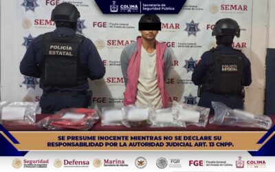 POLICÍA ESTATAL DE COLIMA AUXILIA A UNA MUJER Y DETIENE A UN MASCULINO POR ALLANAMIENTO