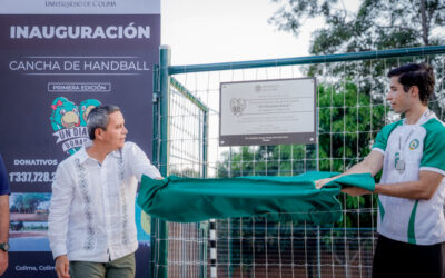 ENTREGA UDEC CANCHA DE HANDBALL CONSTRUIDA DEL PROGRAMA UN DÍA PARA DONAR
