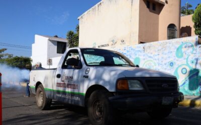 SALUD COLIMA REFUERZA ACCIONES CONTRA EL DENGUE CON TERMO-NEBULIZACIÓN EN 4 MUNICIPIOS