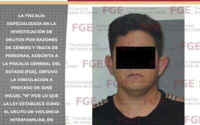 HOMBRE ES VINCULADO A PROCESO POR EL DELITO DE VIOLENCIA INTRAFAMILIAR
