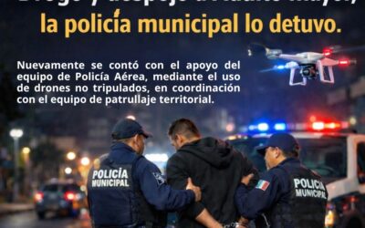 DETIENE POLICÍA MUNICIPAL DE COLIMA A SUJETO POR PRESUNTAMENTE DROGAR Y ROBAR A ADULTO MAYOR